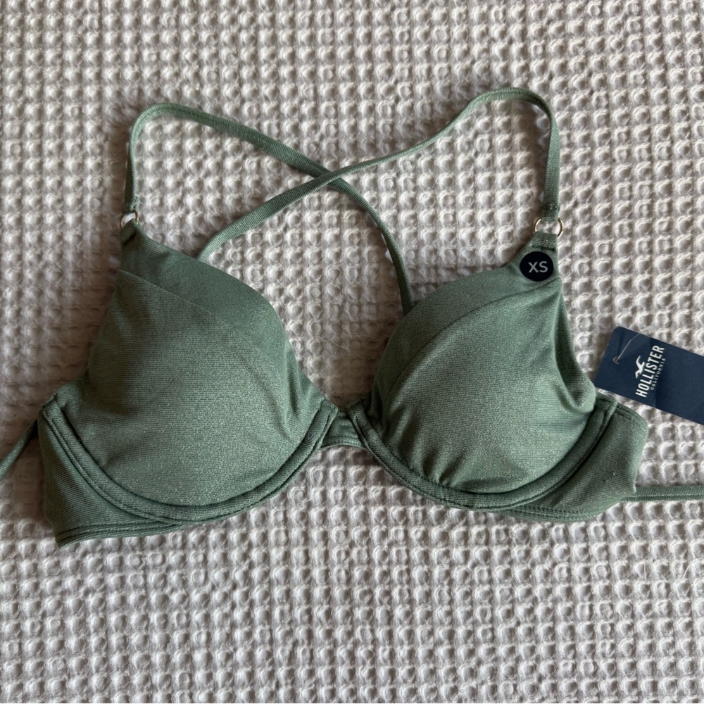Hollister Green Women's Bikini Top